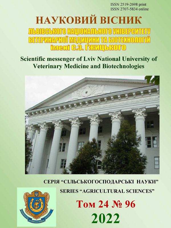 Технологічні параметри вирощування американської палії (Salvelinus fontinalis M.) за різних температурних режимів